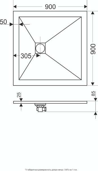 Изображение товара Душевой поддон RGW ST-0099G / 16152099-02