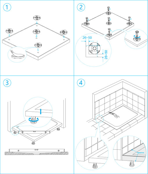 Изображение товара Душевой поддон RGW ST-0099G / 16152099-02