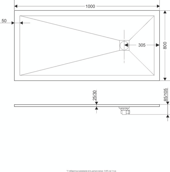 Изображение товара Душевой поддон RGW ST-0108W / 16152810-01