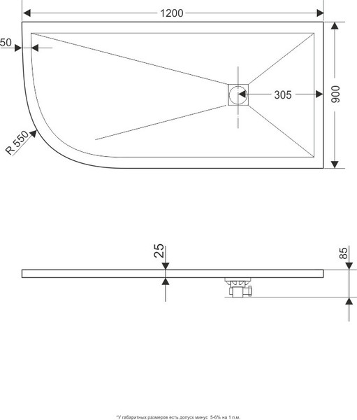 Изображение товара Душевой поддон RGW ST/AR-0129W / 16154129-01R