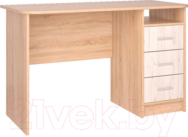 Изображение товара Письменный стол Интерлиния СК-001 (дуб сонома/дуб белый)