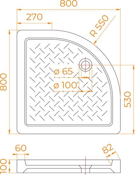 Изображение товара Душевой поддон RGW CR/R-088 / 19170488-01