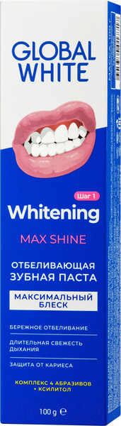 Изображение товара Зубная паста Global White Max Shine отбеливающая (100мл)