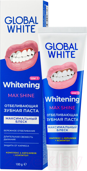 Изображение товара Зубная паста Global White Max Shine отбеливающая (100мл)