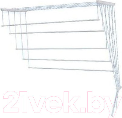 Изображение товара Сушилка для белья Perfecto Linea 36-011650  (1.6м, 5 стержней, белый)