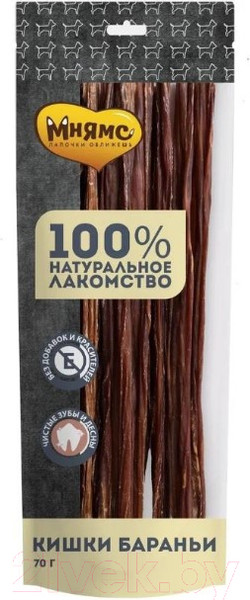 Изображение товара Лакомство для собак Мнямс Кишки бараньи / 705748 (70г)
