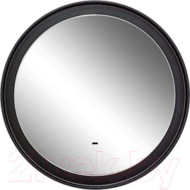Изображение товара Зеркало Континент Planet Black Led D 80 (с бесконтактным сенсором, теплая подсветка)