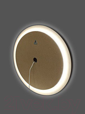 Изображение товара Зеркало Континент Planet Black Led D 80 (с бесконтактным сенсором, теплая подсветка)