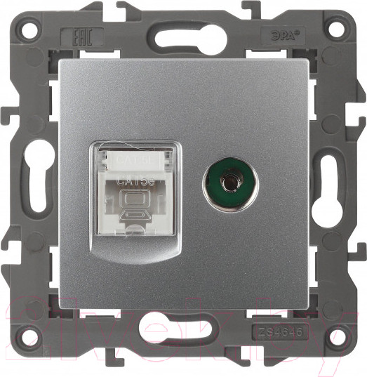 Изображение товара Розетка ЭРА 14-3110-03 / Б0034316 (алюминий)