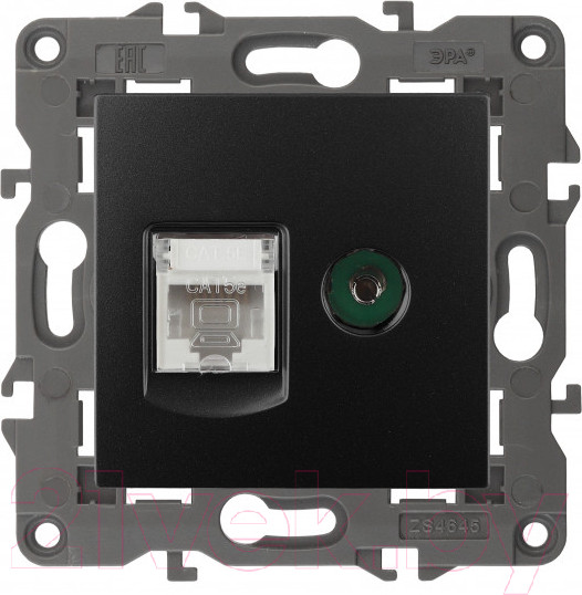 Изображение товара Розетка ЭРА 14-3110-05 / Б0034318 (антрацит)