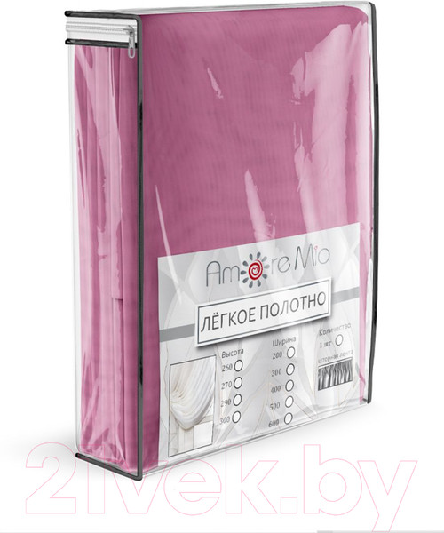 Изображение товара Гардина Amore Mio RR 2053 400x270 / 86997 (розовый)