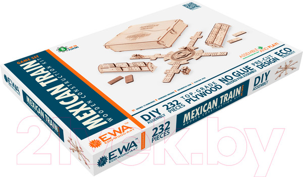 Изображение товара Домино EWA Геймсет Мексиканский поезд