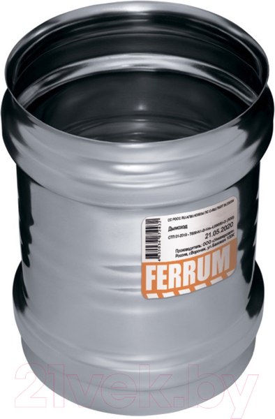 Изображение товара Переходник для дымохода Ferrum ММ Ф140 / f0108 (430/0.5 мм)