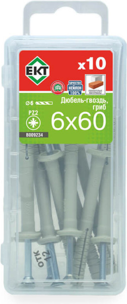 Изображение товара Дюбель-гвоздь ЕКТ B009234 (10шт)