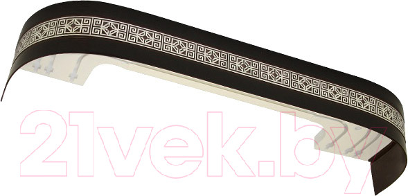 Изображение товара Карниз для штор LEGRAND Амулет 2.0 с поворотами / 48069732 (венге)