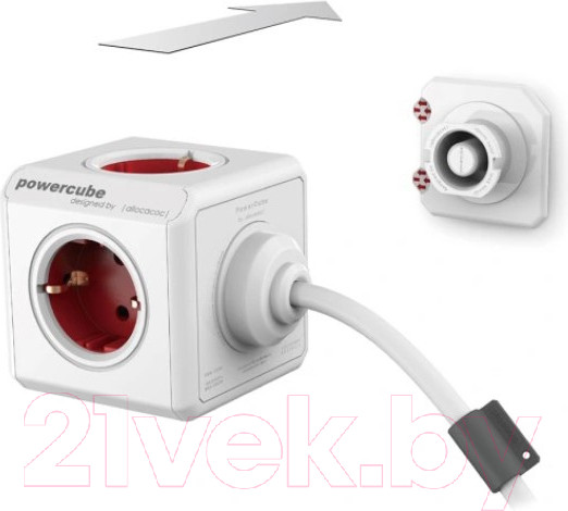 Изображение товара Набор креплений для удлинителей Allocacoc PowerCube / 0005/EUDOCK (3шт, белый)