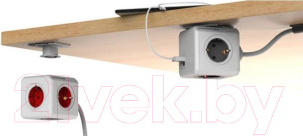 Изображение товара Набор креплений для удлинителей Allocacoc PowerCube / 0005/EUDOCK (3шт, белый)