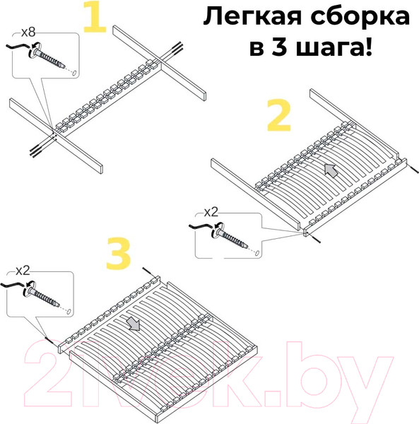 Изображение товара Ортопедическое основание ТриЯ Комфорт 2.1 200x160