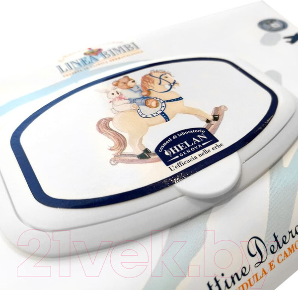 Изображение товара Влажные салфетки детские Helan Linea Bimbi Био с календулой и ромашкой / 39SS (60шт)