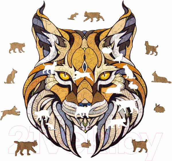 Изображение товара Пазл EWA Рысь (L, деревянная упаковка)