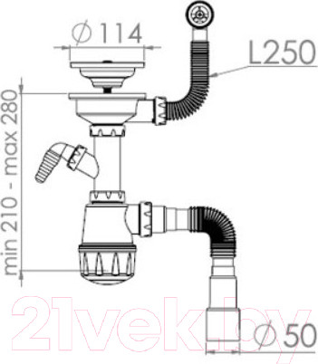 Изображение товара Сифон AV Engineering AVE129777