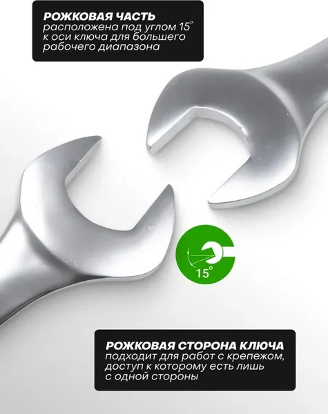 Изображение товара Гаечный ключ RockForce RF-7545055 (51022)