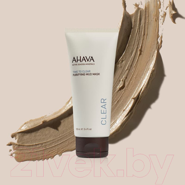 Изображение товара Маска для лица кремовая Ahava Time To Clear Очищающая грязевая (100мл)
