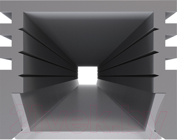 Изображение товара Профиль для светодиодной ленты Apeyron Electrics Прямой глубокий 08-10 (2м, черный)