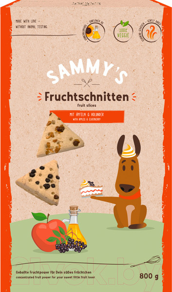 Изображение товара Лакомство для собак Bosch Petfood Sammy's Фруктовые ломтики / 3208008 (800г)