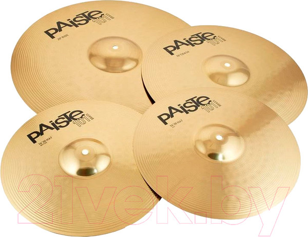 Изображение товара Набор тарелок для ударной установки Paiste 101 Brass Universal Set