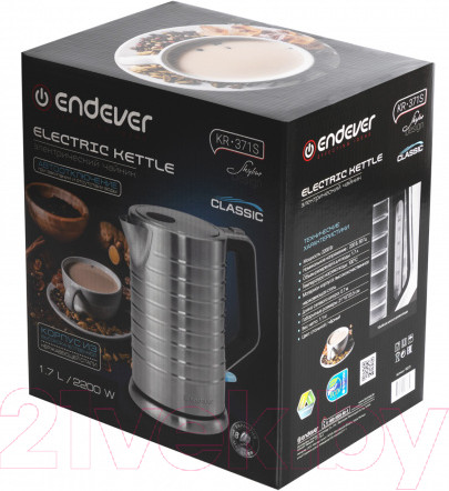 Изображение товара Электрочайник Endever Skyline KR-371S
