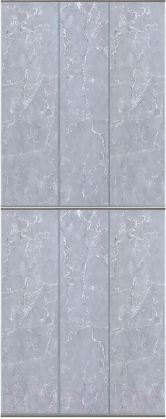 Изображение товара Экран-дверка Comfort Alumin Group Кварцевый Мрамор 73x200