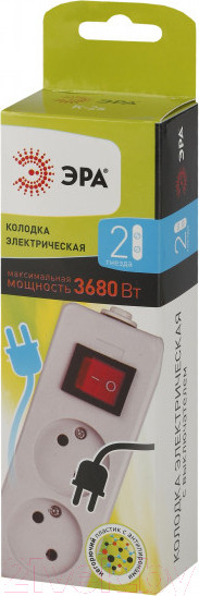 Изображение товара Колодка удлинителя ЭРА K-2s / Б0003475