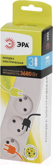 Изображение товара Колодка удлинителя ЭРА K-3 / Б0003476