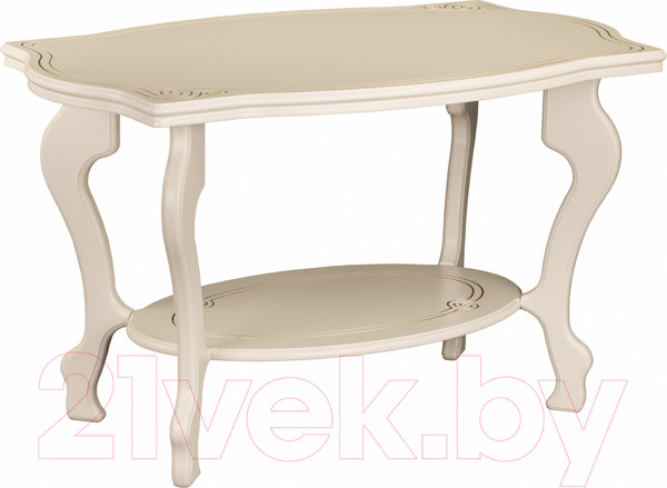 Изображение товара Журнальный столик Мебелик Берже 1 (слоновая кость)