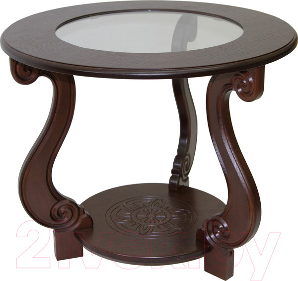 Изображение товара Журнальный столик Мебелик Грация С (темно-коричневый)