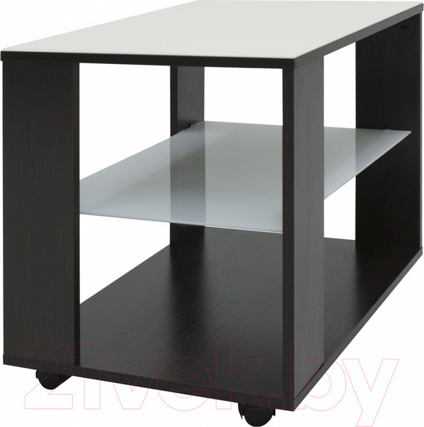 Изображение товара Журнальный столик Мебелик BeautyStyle 5 (венге/стекло белое)