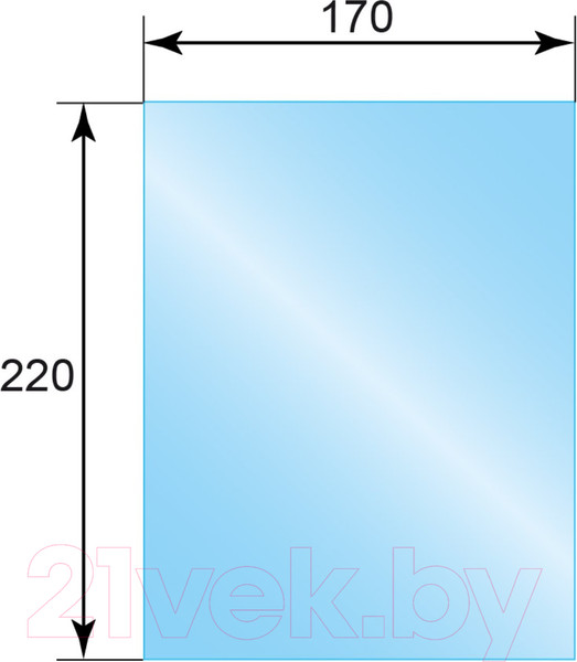 Изображение товара Стекло для печной двери Везувий Aston (17x22)