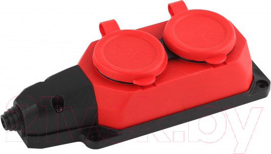Изображение товара Колодка удлинителя ЭРА K-2e-RED-IP44 / Б0044551