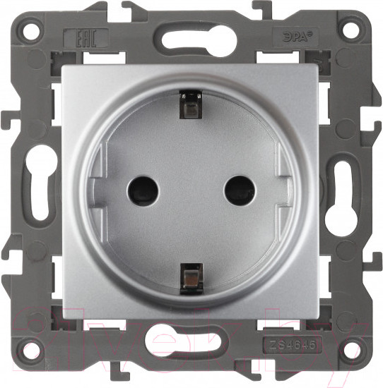 Изображение товара Розетка ЭРА Elegance 14-2102-03 / Б0034274 (алюминий)