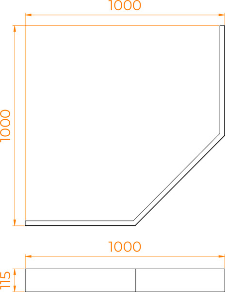 Изображение товара Экран для душевого поддона RGW Lux / 16230111-13