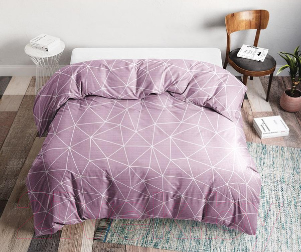 Изображение товара Пододеяльник Ночь нежна Грань 1.5сп / 7352-1 (215x145, розовый)