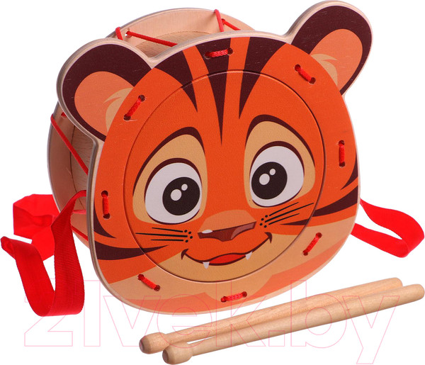 Изображение товара Музыкальная игрушка Leader Toys Барабан Тигренок / 11446