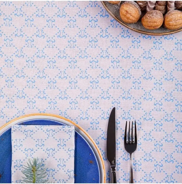 Изображение товара Скатерть Мари Санна Бык Гуч / 9696-1 (150x150, голубой)