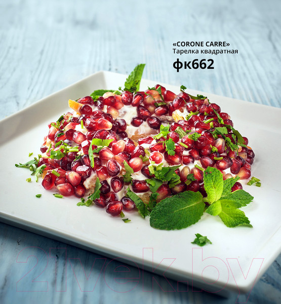 Изображение товара Тарелка столовая обеденная Corone Carre LQ-QK15098D / фк662