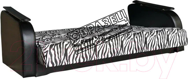 Изображение товара Диван Асмана Премьер (декор прямой/рогожка вензель коричневый/кожзам коричневый)