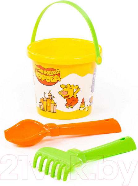 Изображение товара Набор игрушек для песочницы Полесье Оранжевая корова / 83159