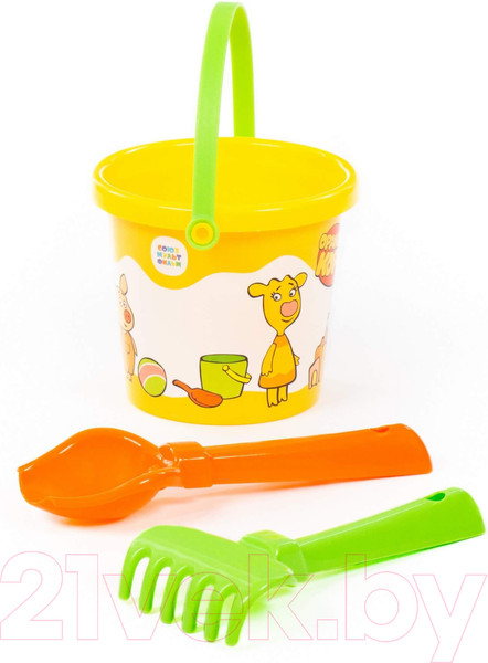 Изображение товара Набор игрушек для песочницы Полесье Оранжевая корова / 83159