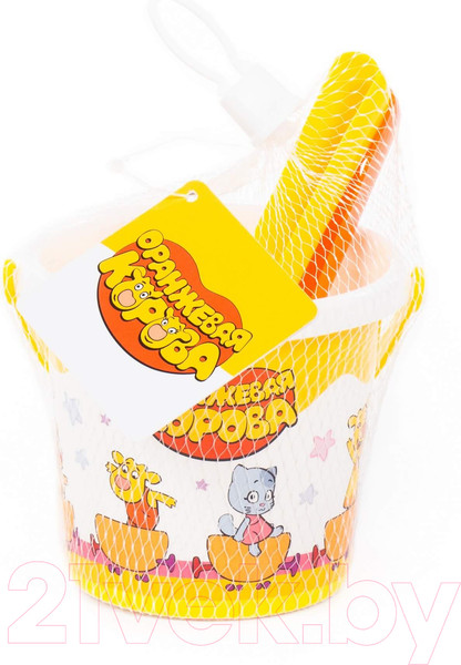 Изображение товара Набор игрушек для песочницы Полесье Оранжевая корова / 83159