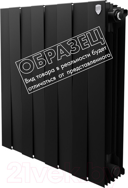 Изображение товара Радиатор биметаллический Royal Thermo Piano Forte 500 Noir Sable (15 секций)